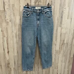 Abercrombie & Fitch Curve Love The High Rise Mom Jeans Womens Size 24/00XS
